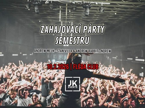 Plakát události Zahajovací Párty Semestru