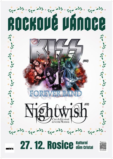 Plakát události KISS & Nightwish - ROCKOVÉ Vánoce v Rosicích