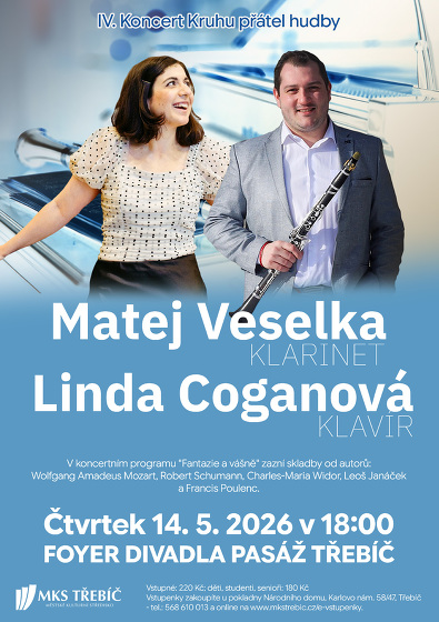 Plakát události Matej Veselka, Linda Coganová