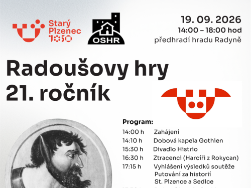 Plakát události Radoušovy hry – 21. ročník