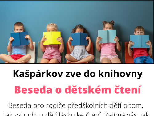 Plakát události Beseda - O dětském čtení