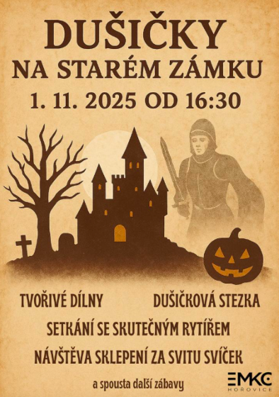 Plakát události Dušičky na Starém zámku