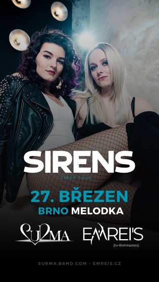 Plakát události EMREI’S & SURMA - SIRENS Tour 2024 - BRNO