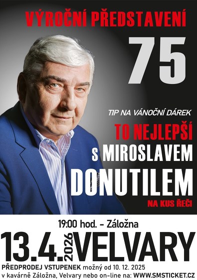 Plakát události Miroslav Donutil - Na kus řeči