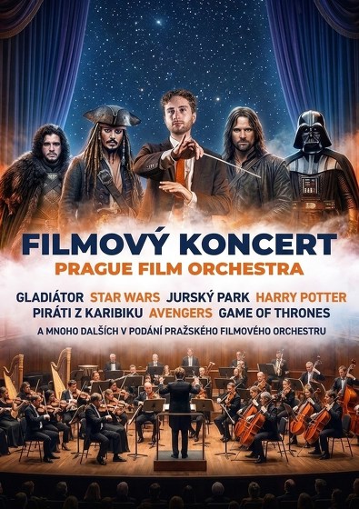 Plakát události Velký koncert filmové hudby v Brně