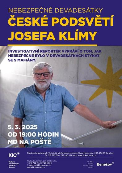 Plakát události České podsvětí Josefa Klímy