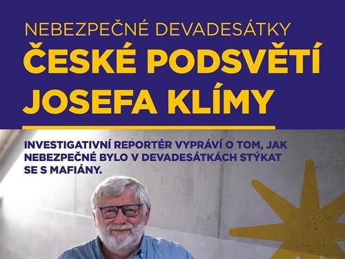 Plakát události České podsvětí Josefa Klímy
