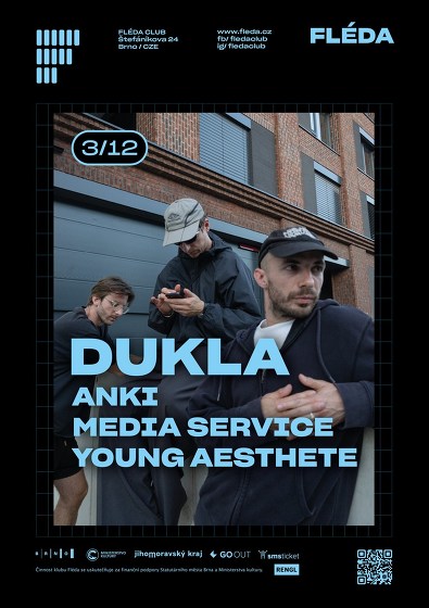Plakát události Dukla + Anki + Media Service