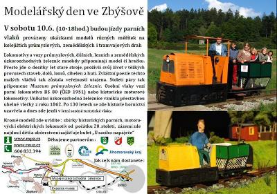 Plakát události Modelářský den ve Zbýšově
