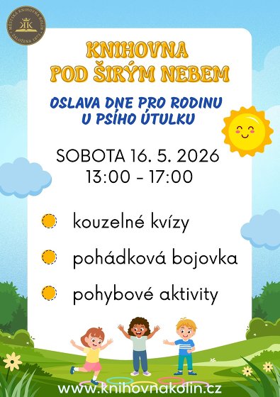 Plakát události Knihovna pod širým nebem