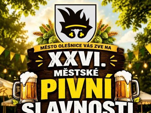 Plakát události XXVI. Městské pivní slavnosti, Olešnice