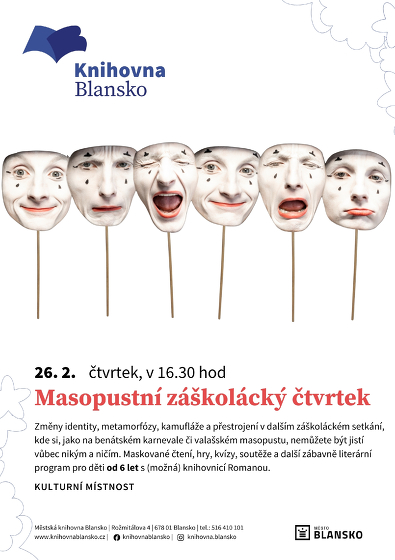 Plakát události Masopustní záškolácký čtvrtek