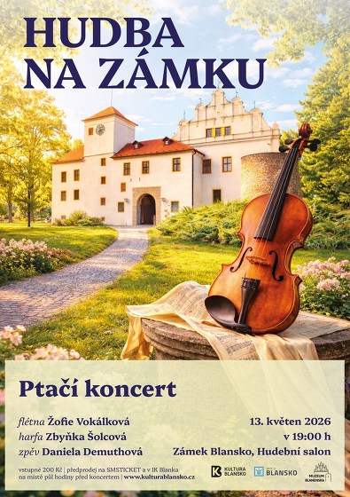Plakát události Hudba na zámku - Ptačí koncert