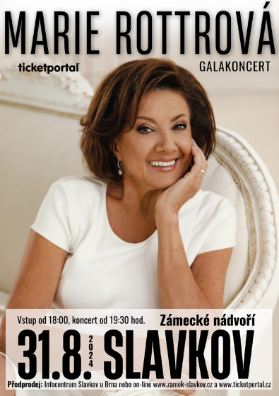 Plakát události Galakoncert Marie Rottrové