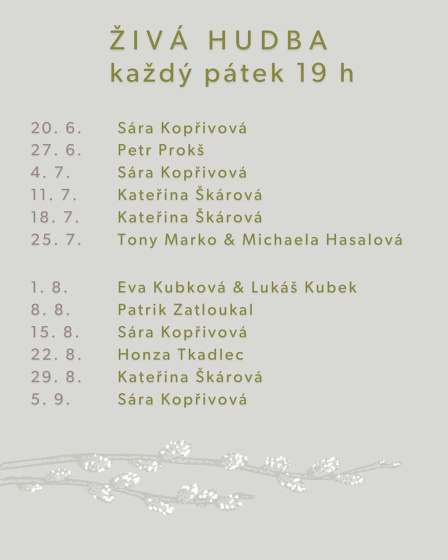 Plakát události Živá hudba ve Vinařství - penzion U VRBŮ