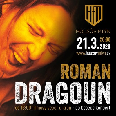 Plakát události Hudební a filmový večer vol.III Roman Dragoun