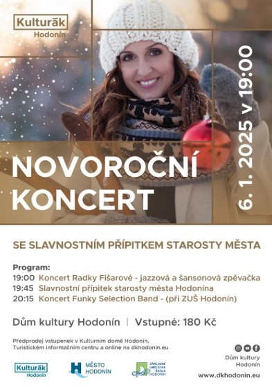 Plakát události Novoroční koncert se slavnostním přípitkem