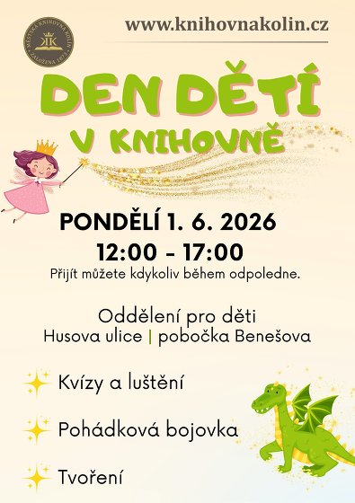 Plakát události Den dětí v knihovně