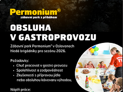 STROJÍRNA OSLAVANY spol. s r.o. nabízí práci na pozici Personál do gastroprovozů zábavního parku Permonium® v obci Oslavany