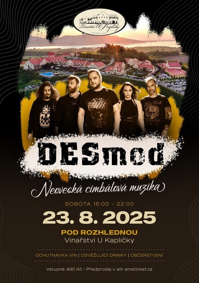 Plakát události DESmod + Neoveská Cimbálová muzika
