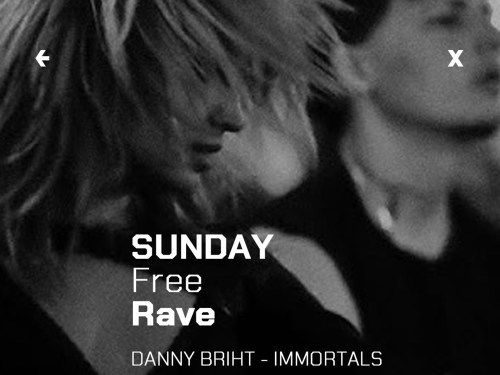 Plakát události Sunday Free Rave