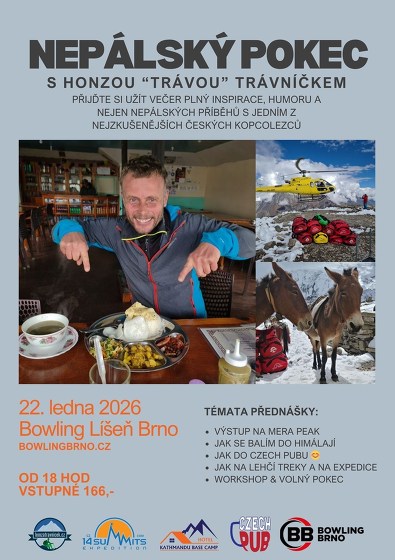 Plakát události Nepálský pokec s Honzou 