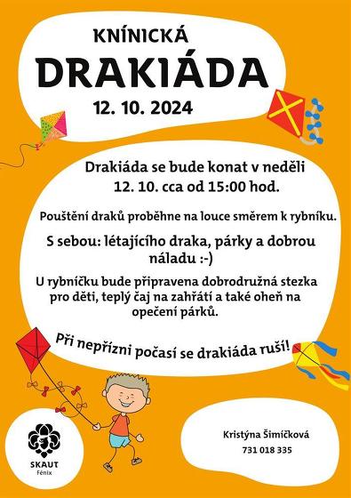 Plakát události Drakiáda, Knínice