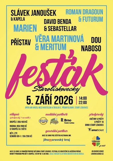 Plakát události Starolískoveckej fesťák 2026