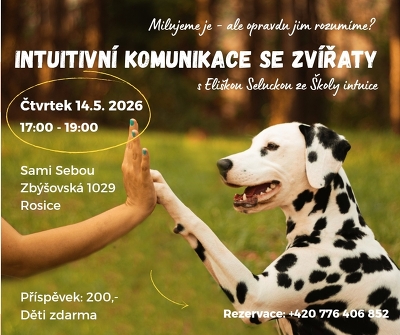 Plakát události Intuitivní komunikace se zvířaty