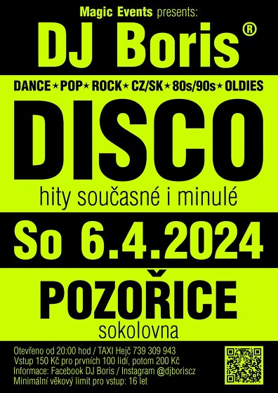 Plakát události DJ Boris DISCO - Pozořice