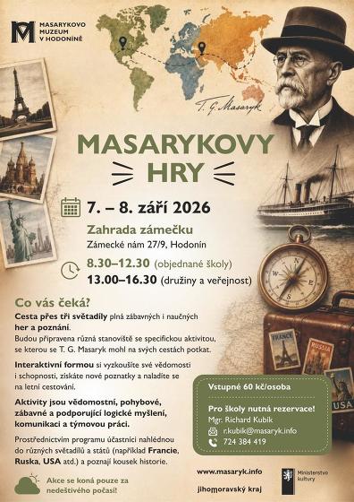 Plakát události Masarykovy hry