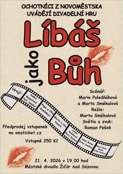 Plakát události Líbáš jako Bůh