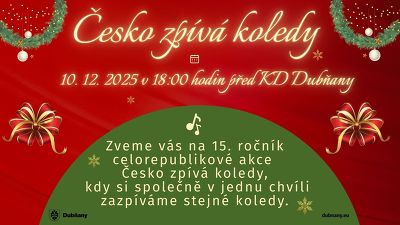 Plakát události Česko zpívá koledy