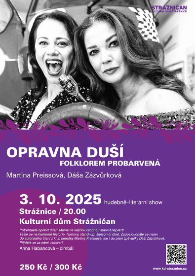 Plakát události Opravna duší - folklorem probarvená