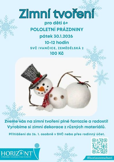 Plakát události Zimní tvoření 2026