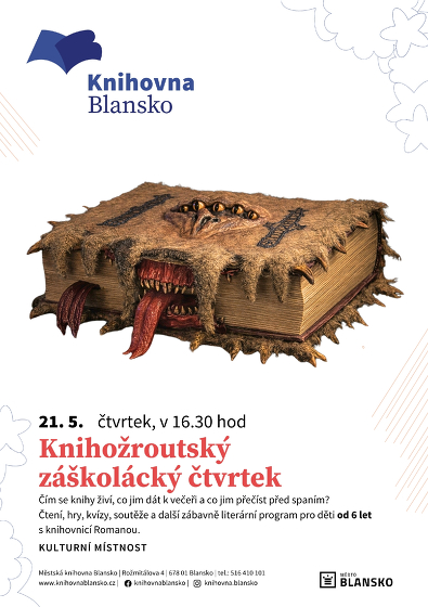 Plakát události Knihožroutský záškolácký čtvrtek