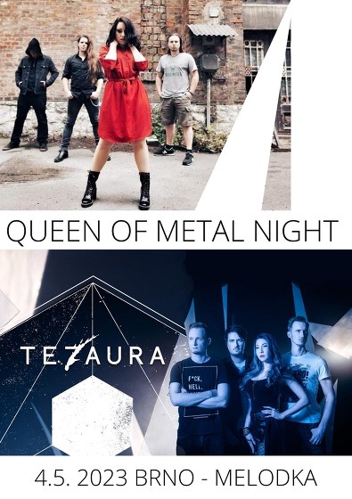 Plakát události Queen of Metal Night - MEZMERIZED / TEZAURA / Honoris Causa