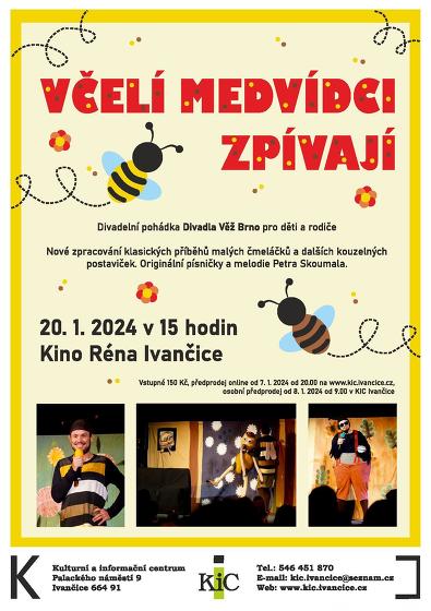 Plakát události Včelí medvídci zpívají