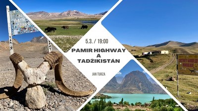 Plakát události Pamir Highway a Tadžikistán