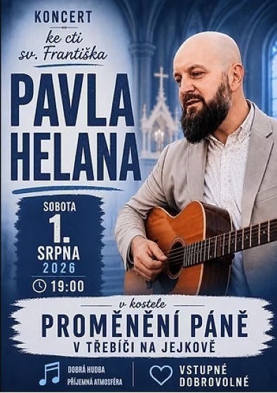 Plakát události Koncert Pavla Helana ke cti sv. Františka