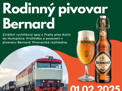 Plakát události Zvláštním vlakem do pivovaru Bernard