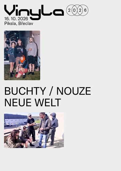 Plakát události Buchty / Nouze a Neue Welt v Piksle