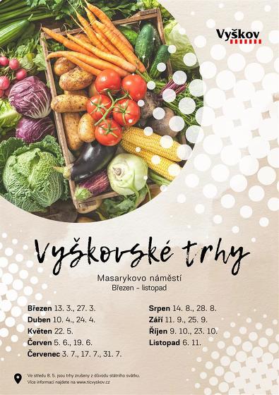 Plakát události Vyškovské trhy