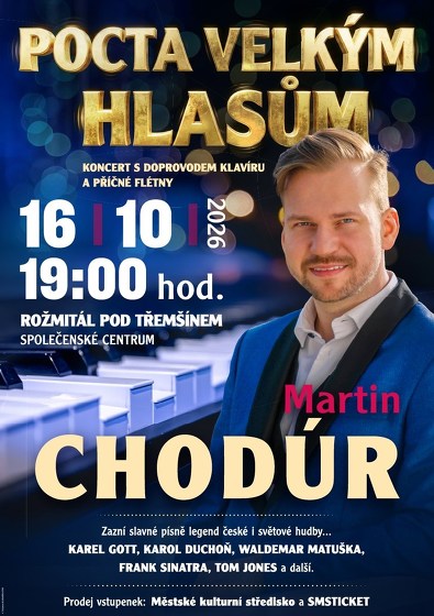 Plakát události Martin Chodúr - Pocta velkým hlasům