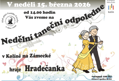 Plakát události Nedělní taneční odpoledne