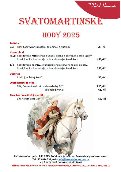 Plakát události Svatomartinské hody 2025