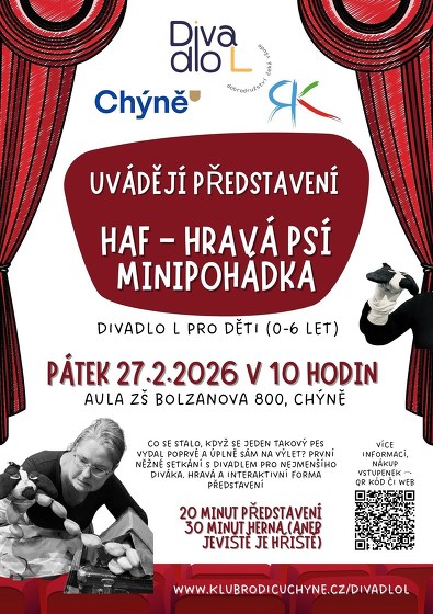 Plakát události HAF - Hravá psí minipohádka (Divadlo L)