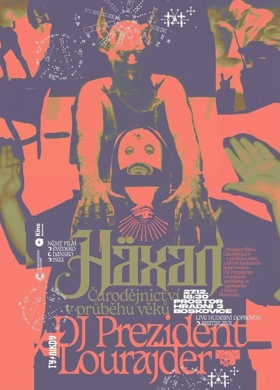 Plakát události Němý film: Häxan | Živá hudba: Prezident Lourajder
