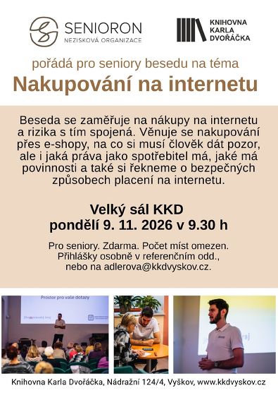 Plakát události SeniorOn: Nakupování na internetu