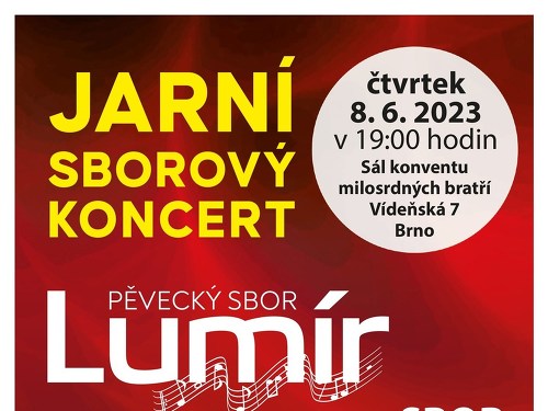 Plakát události Jarní koncert sboru Lumír 2023